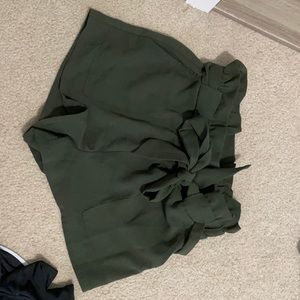 Green shorts